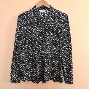 & Other Stories | Floral Button Down Top Long-Sleeve Women Size 8